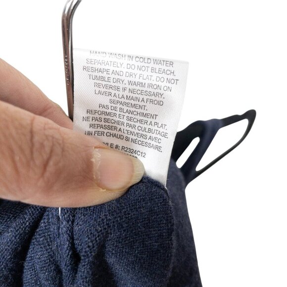 Minnie Rose Sleeveless Navy Sweater Maxi Dress SZ S - Picture 3 of 9